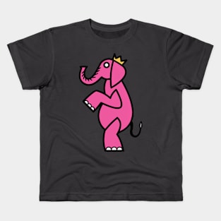 Pretty Pink Elephant Kids T-Shirt